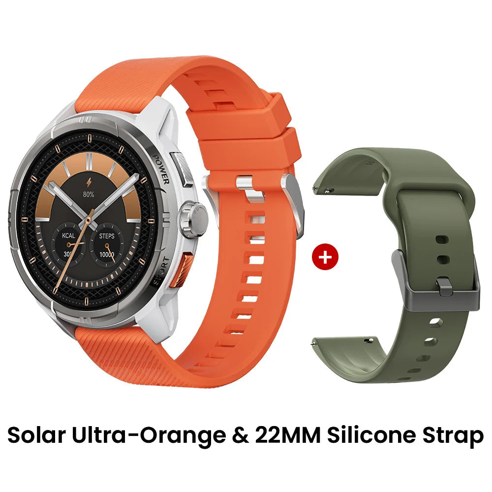 HAYLOU Solar Ultra GPS Smartwatch 1.6” AMOLED Display 5ATM Waterproof Built-in GPS Bluetooth Phone Calls Sports Smart Watch Haylou Official Store