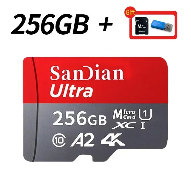 128GB USB Adapter SD Memory Card 256GB High Speed Micro TF Card Class 10 High Capacity for Mobile Phone Laptop PC Camera Mac Shop1105183103 Store