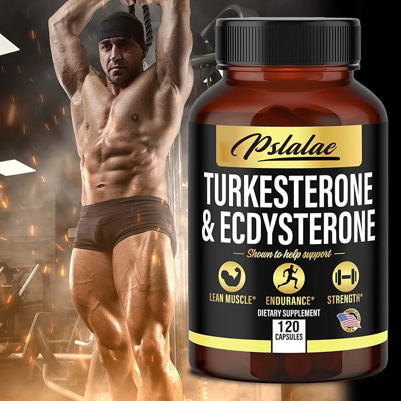 TURKESTERONE & ECDYSTERONE Extracts - Improves Male Performance, Endurance, Motivation, Focus & Muscle Mass Nutritional Supplements Store