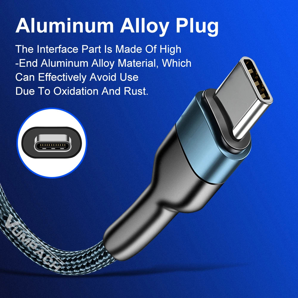 Vumpach Fast usb c type c cable Fast Charging Data Cord Charger usb cable c For Samsung s21 s20 A51 xiaomi mi 10 redmi note 9s 8 Vumpach official Store