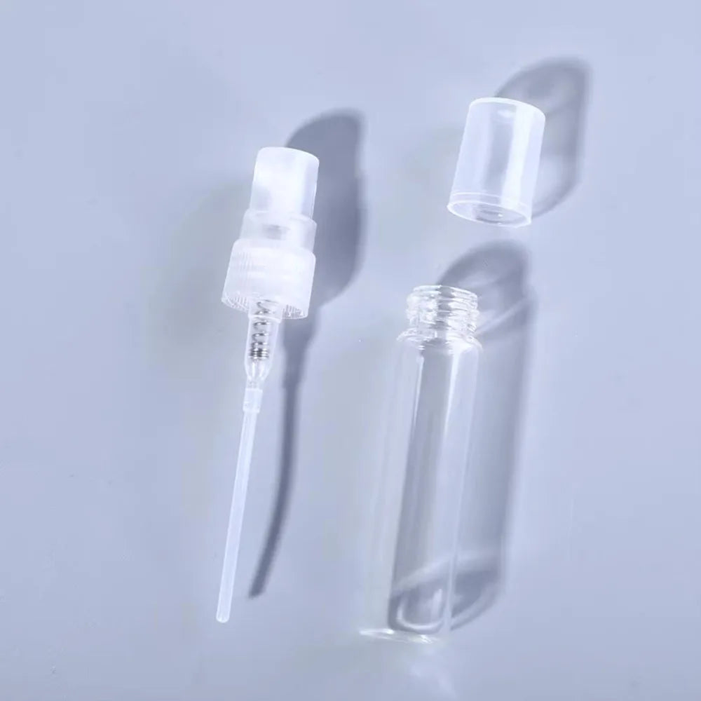 30/50/100pcs 2ml 3ml 5ml 10ml Glass Perfume Bottles Portable Empty Refillable Bottle Cosmetics Bottle Sample Thin Glass Vials Shop1104032277 Store