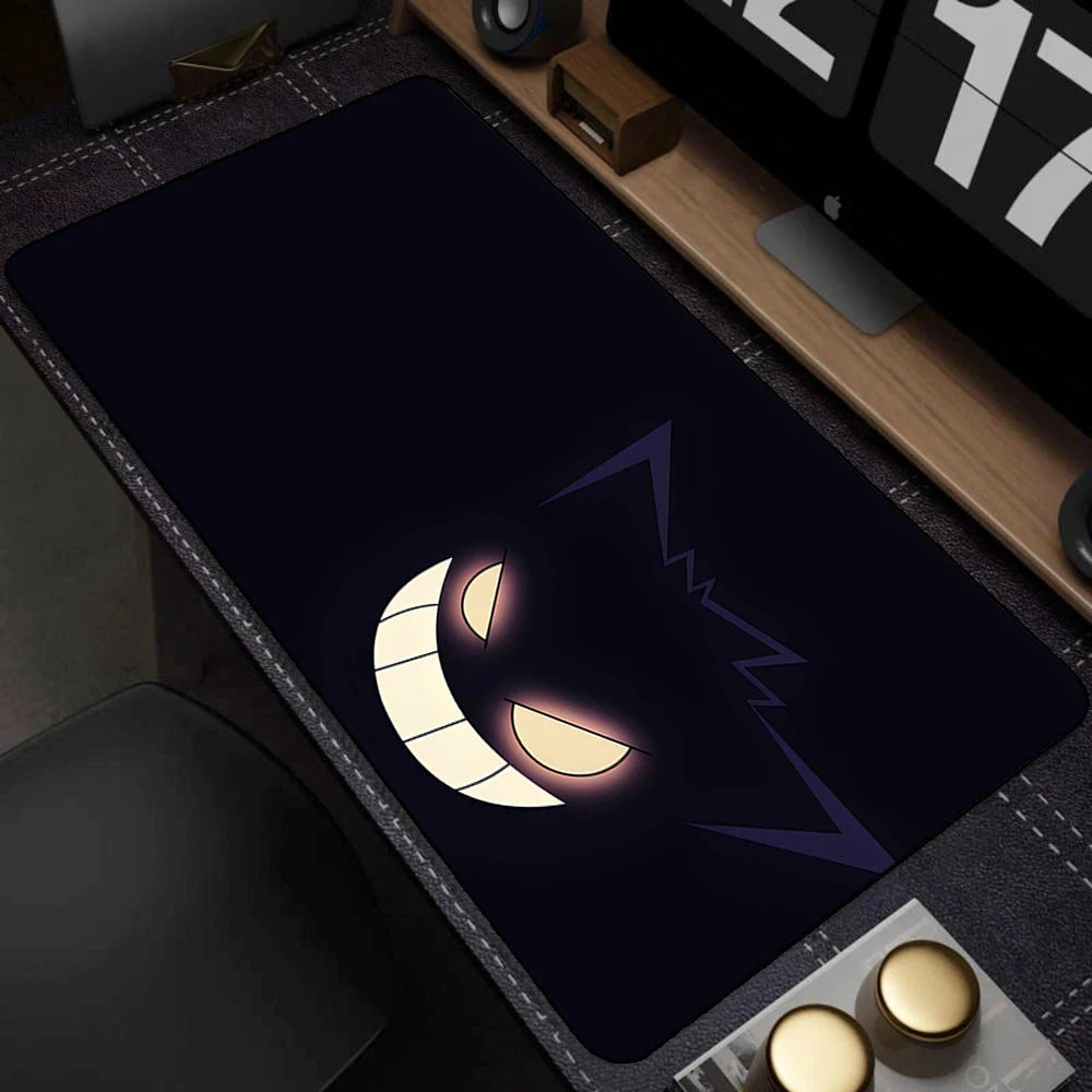 Colorful Gaming Keyboard Rug Laptop Japan Cool Anime Mouse Pad XXL Black P-pokemon Desk Mat PC G-gengar Gamer Cabinet Mousepad DQHANVE Mouse Pad Store