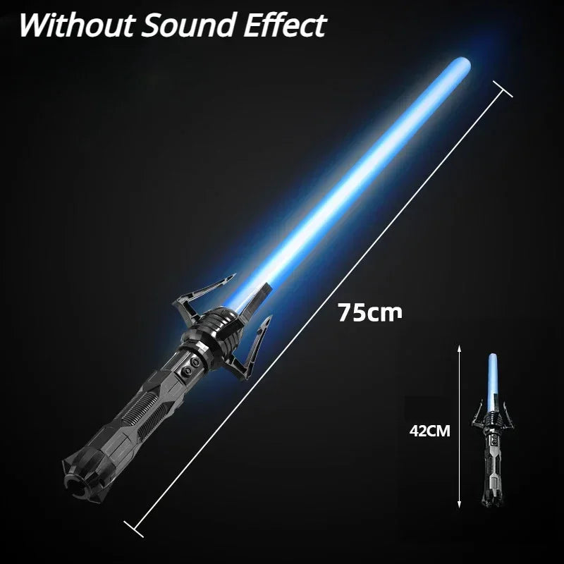 Telescopic Sword 75cm RGB Light Saber 2 In 1 7-Color/1 Color Lightsaber for 3+ Kids Laser Sword Toy Party Glow Swords Coser Toy Sparkle Bears Store