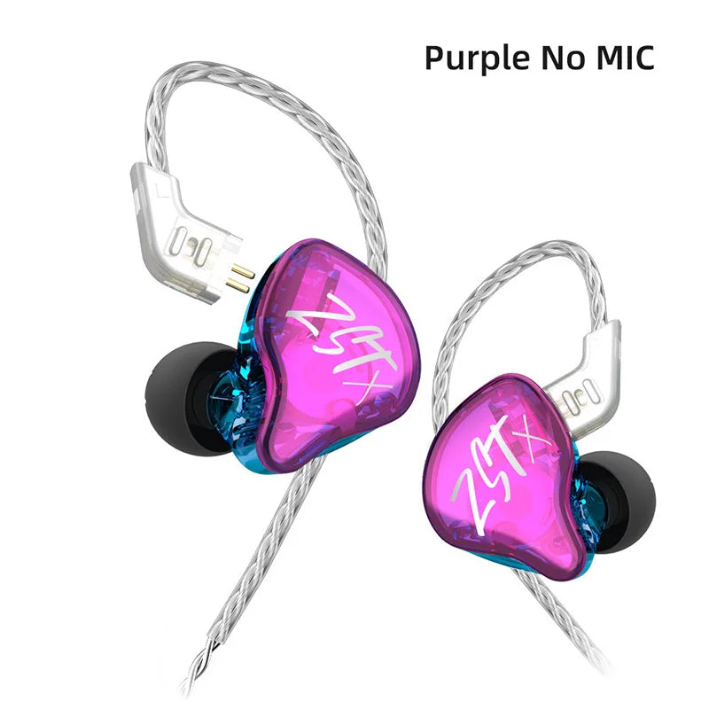 KZ ZST X 1BA 1DD Hybrid technology HIFI In Ear Earphones Bass Earbud Sport Noise Cancelling Headset KZ ZSN pro ZSX ZS10 pro C12 SA-Audio Store