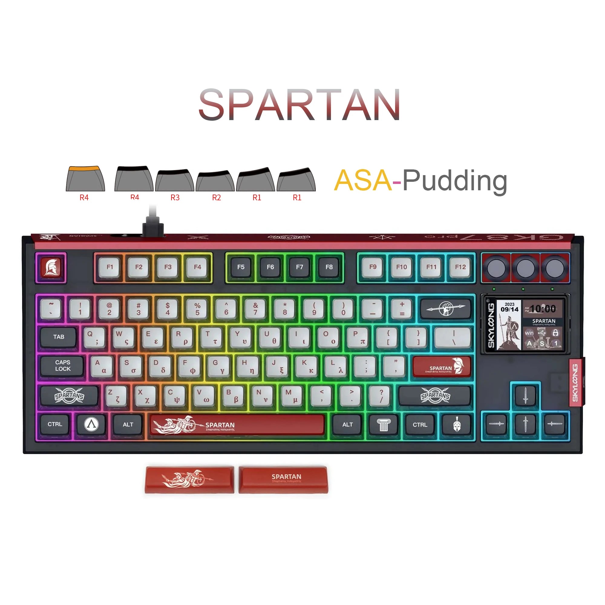 SKYLOONG GK87 Pro Bluetooth mechanical keyboard 80% TKL low noise switch RGB backlit PBT keycap custom gaming keyboard for PC skyloong Official Store