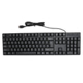 104 Keys USB Wired Keyboard English/Russian/Spanish/French Language Ergonomic Design Gaming Keyboard for Office Laptops Desktops Outstanding Electronic Store Store