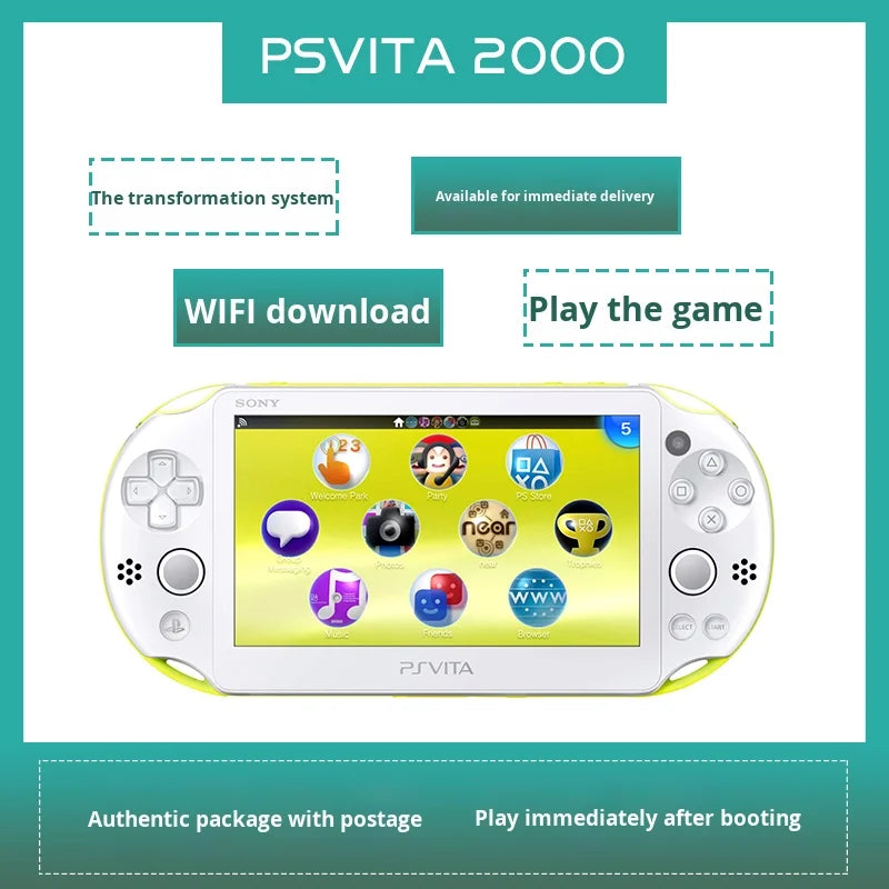 PSV1000/2000 Accessory HD Game Console Handheld for GBA Arcade FC Little Overlord PSP Emulator PSVita Plastic Material Work & Home Electronics Store