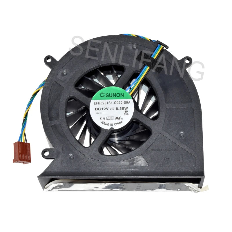 For SUNON EFB0251S1-C020-S9A DC12V 6.36W 4PIN CPU Cooling FAN Uniclick Mall