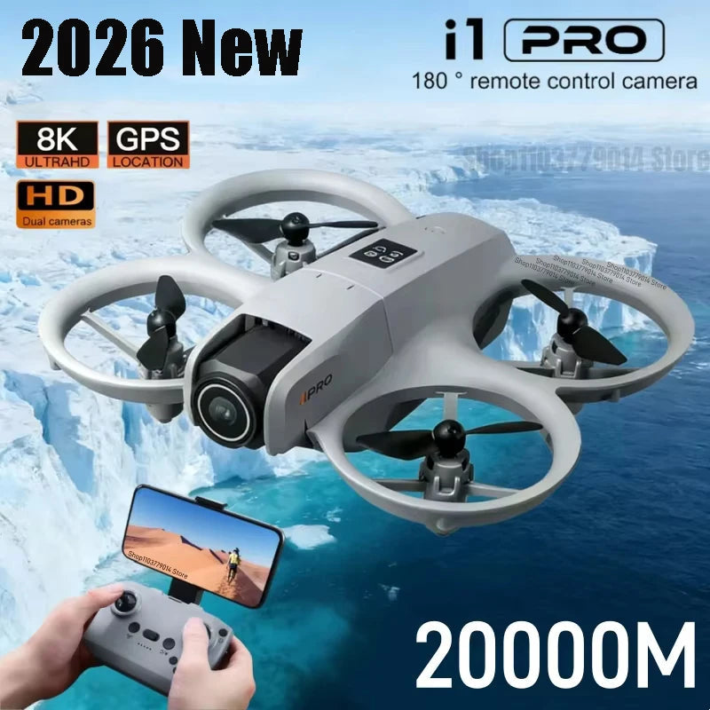 I1PRO Drone Professional 8K HD Camera With VR Glasses 5G Brushless FPV UAV Remote Control Avoidance Aerial RC20000M 2026 Shop1103779014 Store