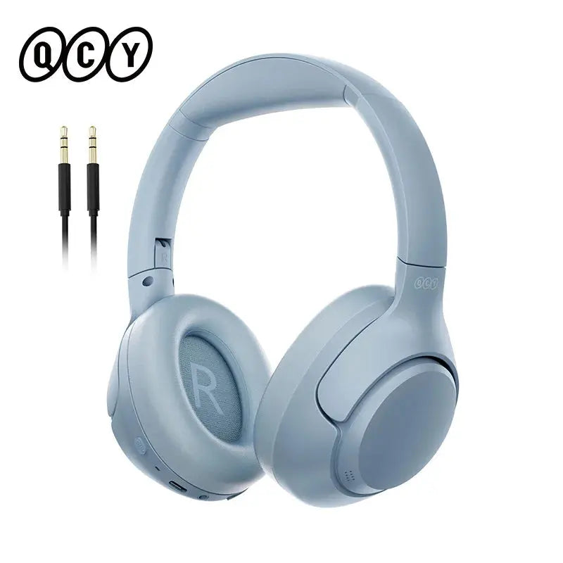 QCY H3 ANC Wireless Headphones 43dB Hybrid Active Noise Cancellation Headset Bluetooth 5.4 Hi-Res Audio Earphones 60H Playtime QCY Store
