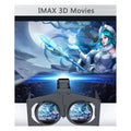Portable 3D VR Glasses Movies Games Plastic Nearsighted VR Glasses Mini Foldable Virtual Reality VR Glasses Kits for Android/iOS Life With Intelligence Store