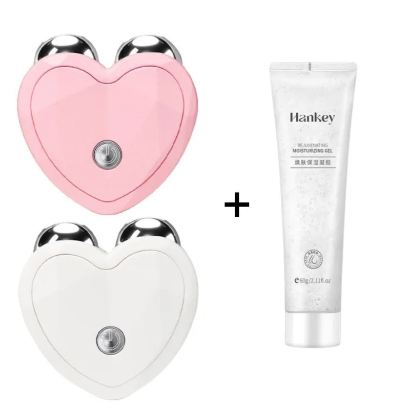3D Microcurrent Electric Face Massager Lift Roller Mini Facial Lifting Device Sonic Vibration Skin Tighten Massage Beauty Care KEMOKO Beauty Store