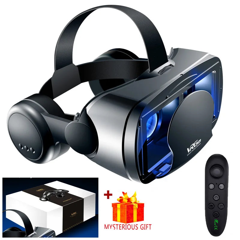 3D Virtual Reality VR Glasses For Phone Mobile Smartphones 7 Inch Headset Helmet Game Wirth Real Viar Goggles Devices Lenses Set Life Dreamer Store