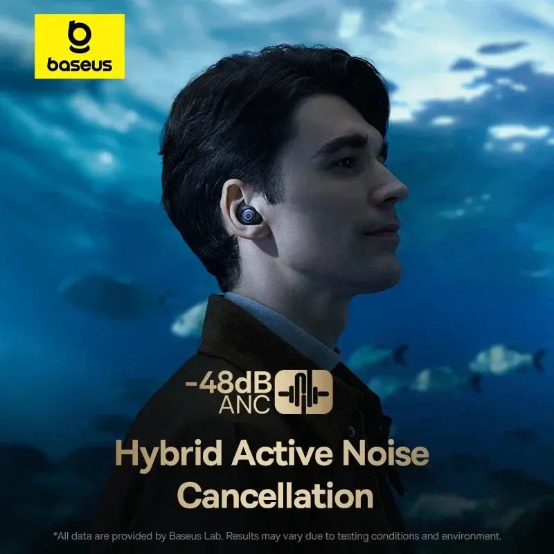 Baseus Bowie MA10 Pro Wireless Earbuds – 48dB ANC, IPX6 Waterproof, 4-Mic ENC, Bluetooth 5.3 BASEUS Co.,Ltd. Store