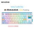 SKYLOONG GK87 Pro Bluetooth mechanical keyboard 80% TKL low noise switch RGB backlit PBT keycap custom gaming keyboard for PC skyloong Official Store