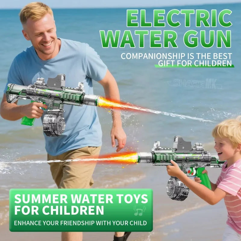 M416 LED Water Gun for Kids – Large Capacity Auto-Fire Summer Outdoor Toy AE Selection Toys Store