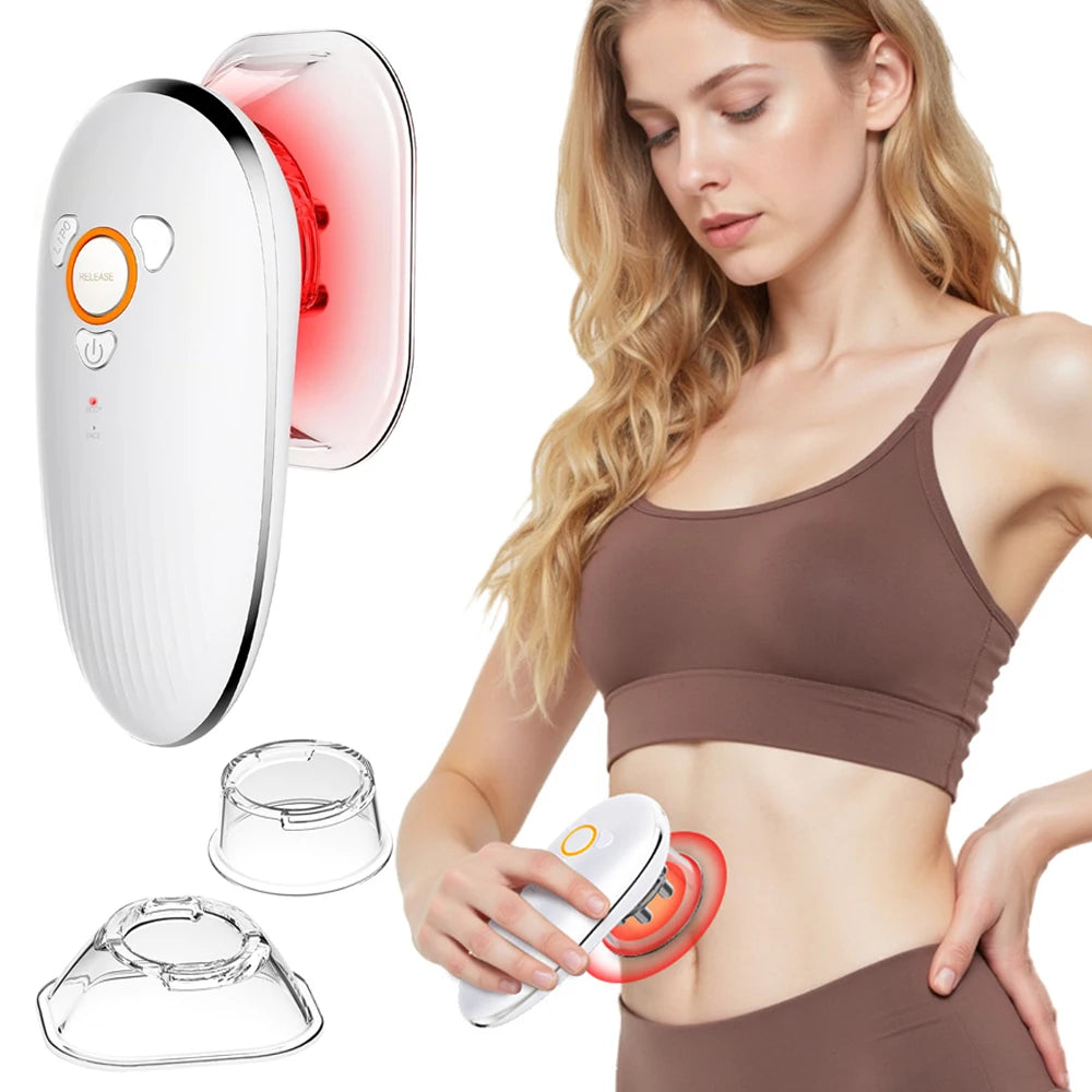 Body Sculpting Machine with Red Light Therapy for Face and Body Cupping Therapy Electric Cellulite Massage Tool with 2 Cups Smart Homes Store
