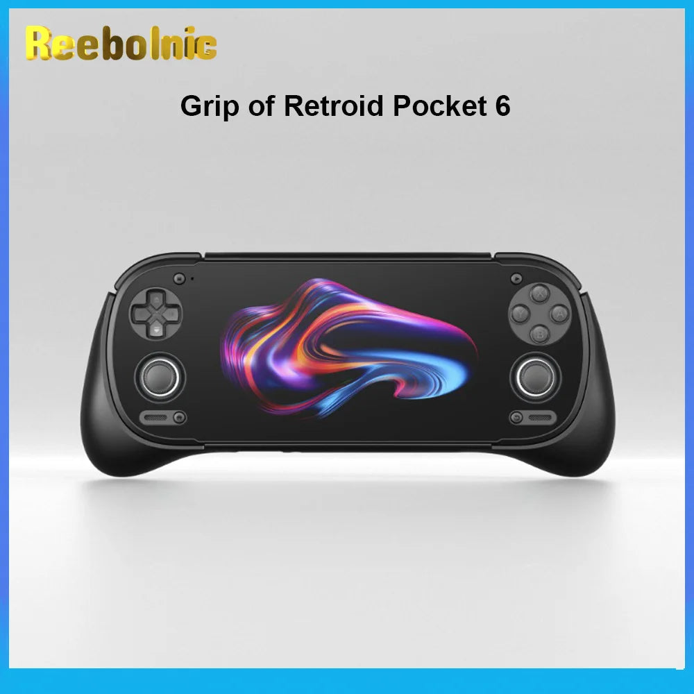 Reebolnic Retroid Pocket 6 Grip for Handheld Game Console TPU Retroid Pocket Official Grips of RP6 Handle Protective Cover Retro Video Game Console Store
