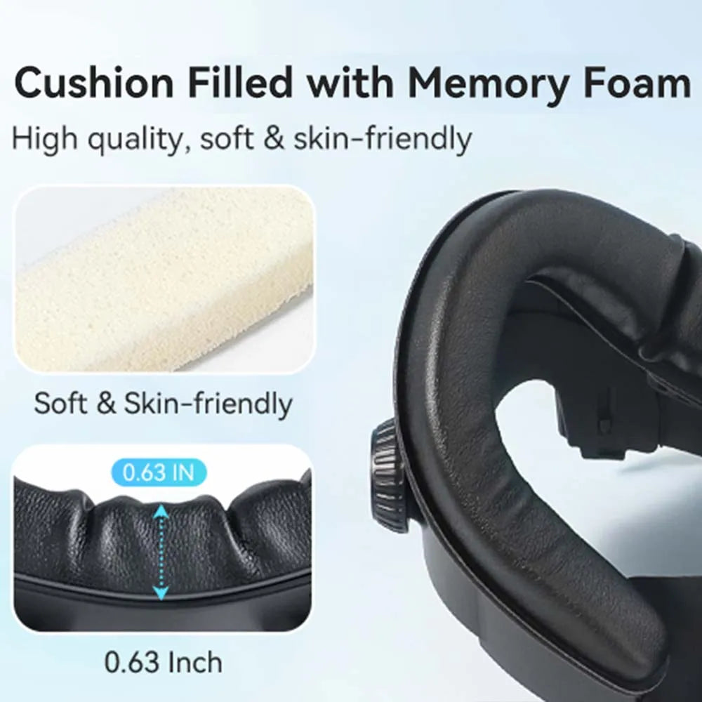 AMVR FC4A PU Leather Face Mask Cover for Meta Oculus Quest 3 Facial Interface Multi-Vent Ice Silk Face Pad for Halo Head Strap AMVR Official Store