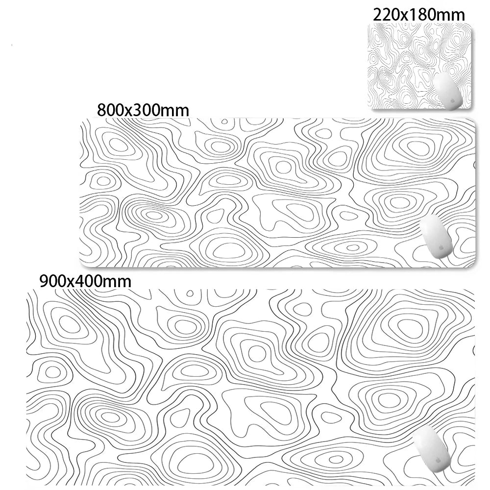 XXL Desk Mat Black And White Strata Liquid Mousepad Large Abstract Mouse Pad Gaming Deskmat With Lockedge Office Non-slip Carpet Admisitr Gaming Mouse Pad Store