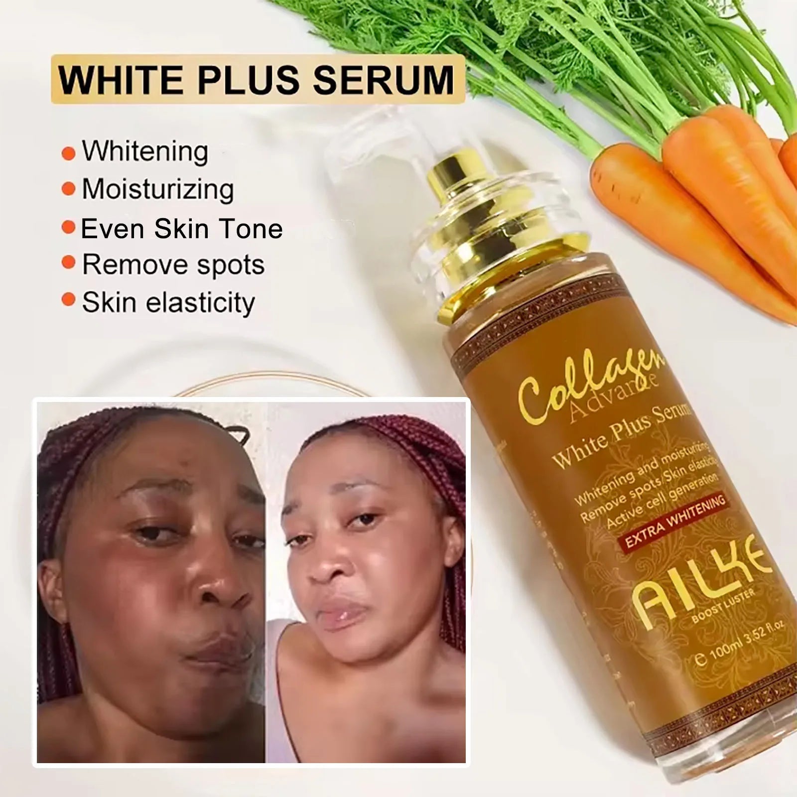 AILKE Collagen 5 in 1 Skin Care Kit, Restore Skin Elasticity, Smooth Skin, Brighten, Even Skin Tone, For Face And Body Use Set AILKE Store
