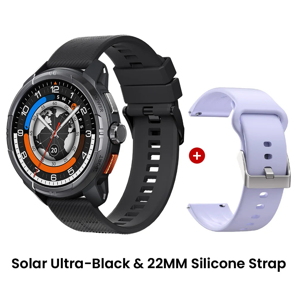 HAYLOU Solar Ultra GPS Smartwatch 1.6” AMOLED Display 5ATM Waterproof Built-in GPS Bluetooth Phone Calls Sports Smart Watch Haylou Official Store