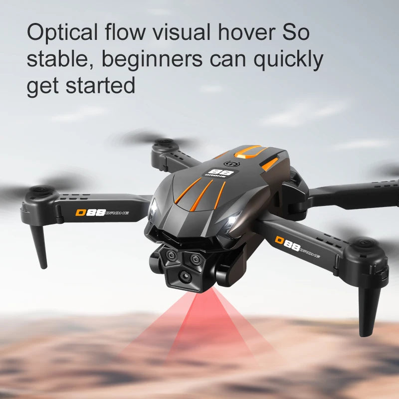 New D88 Drone 8K Optical Flow HD Dual Camera Fixed Height Aerial Photography Quadcopter 10000m Remote Control Aircraft 2026 Electronic Camera Specialty Store