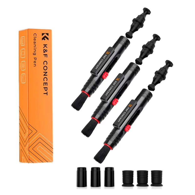 K&F Concept 1pc 3pcs Soft Brush Lens Cleaning Pen For DSLR Cameras And Electronic Screen Cleaner Keyboard Cleaning Tool ST DIGITAL Store