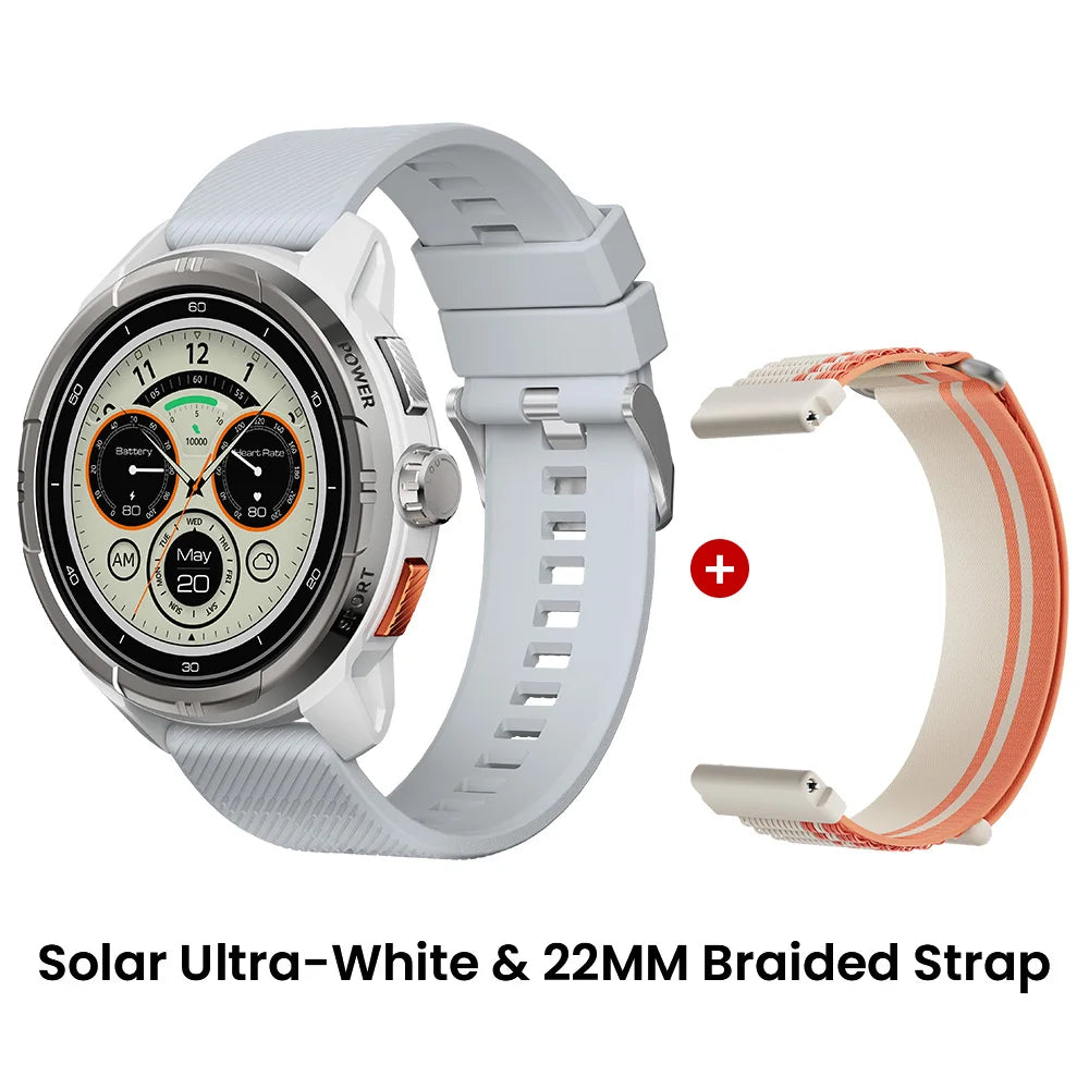 HAYLOU Solar Ultra GPS Smartwatch 1.6” AMOLED Display 5ATM Waterproof Built-in GPS Bluetooth Phone Calls Sports Smart Watch Haylou Official Store