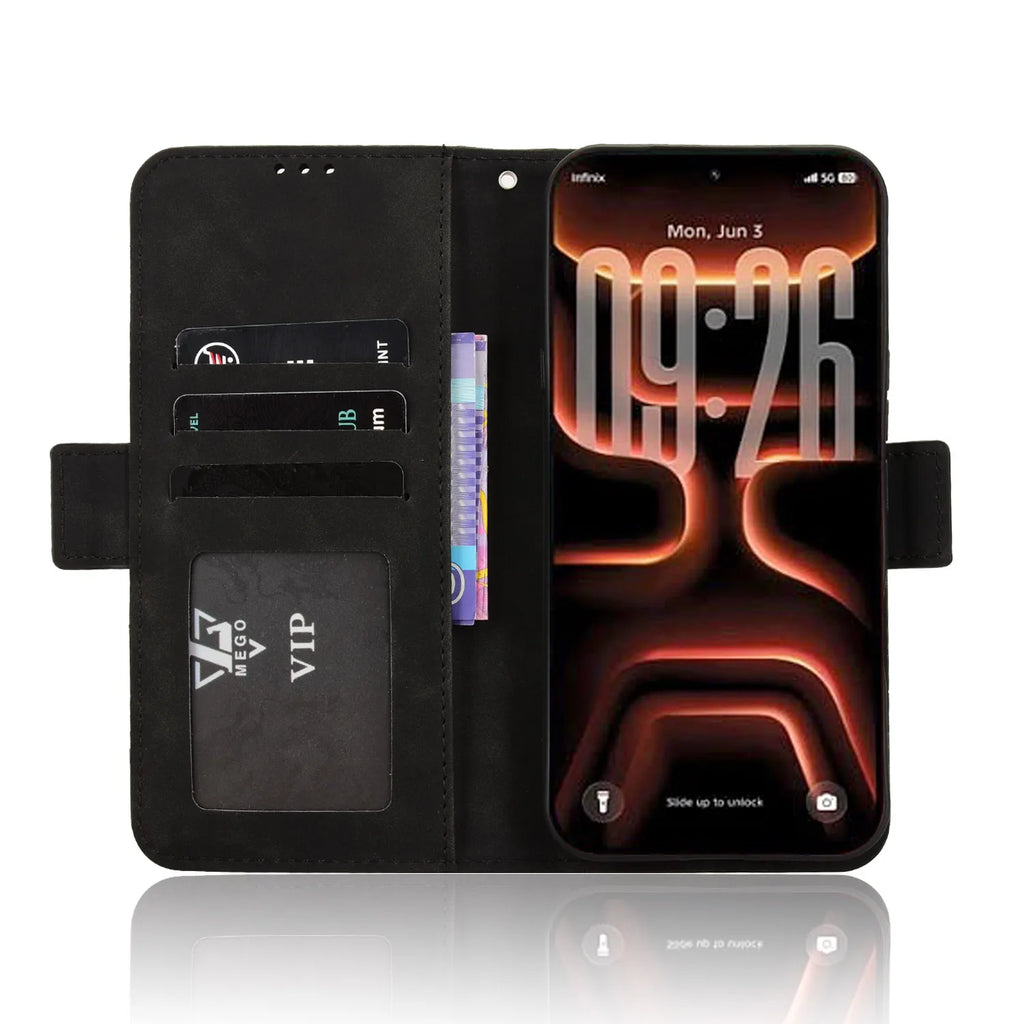 Leather Case For Infinix Note 60 Ultra 5G，X6877 Strong Magnet Case Flip Magnetic Wallet Flip Cover Baili Store