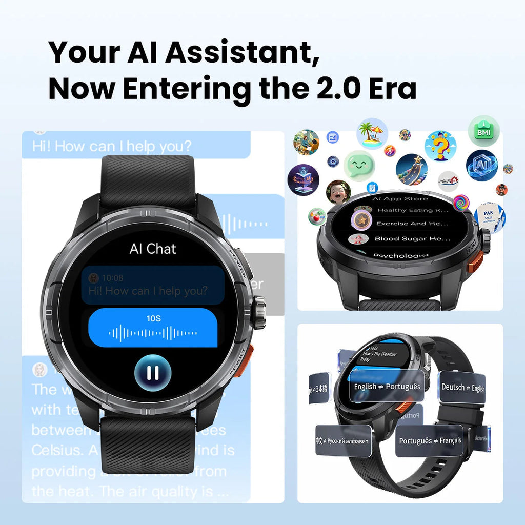 HAYLOU Solar Ultra GPS Smartwatch 1.6” AMOLED Display 5ATM Waterproof Built-in GPS Bluetooth Phone Calls Sports Smart Watch Haylou Official Store