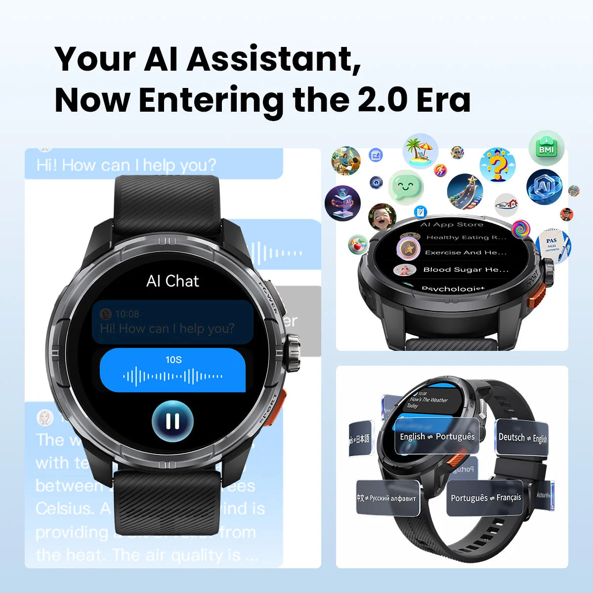 HAYLOU Solar Ultra GPS Smartwatch 1.6” AMOLED Display 5ATM Waterproof Built-in GPS Bluetooth Phone Calls Sports Smart Watch Haylou Official Store