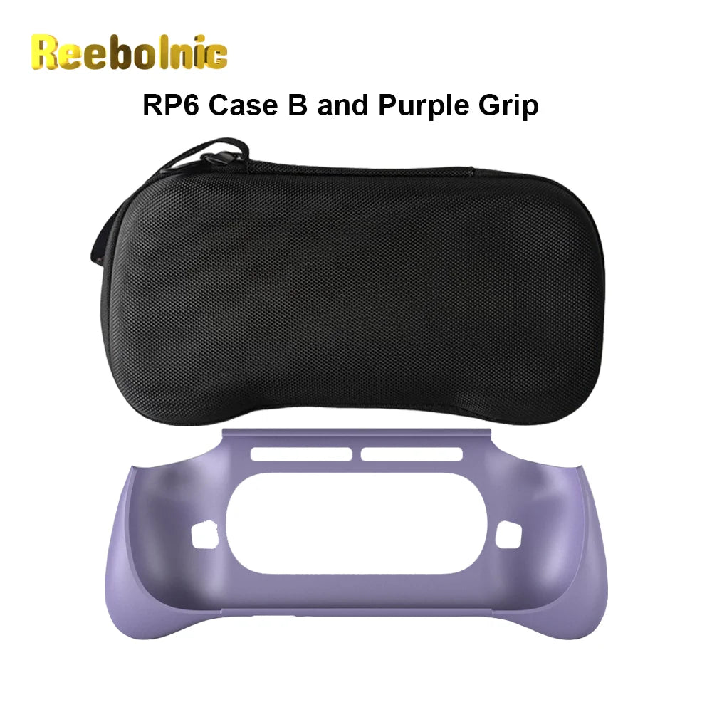 Reebolnic Retroid Pocket 6 Grip for Handheld Game Console TPU Retroid Pocket Official Grips of RP6 Handle Protective Cover Retro Video Game Console Store