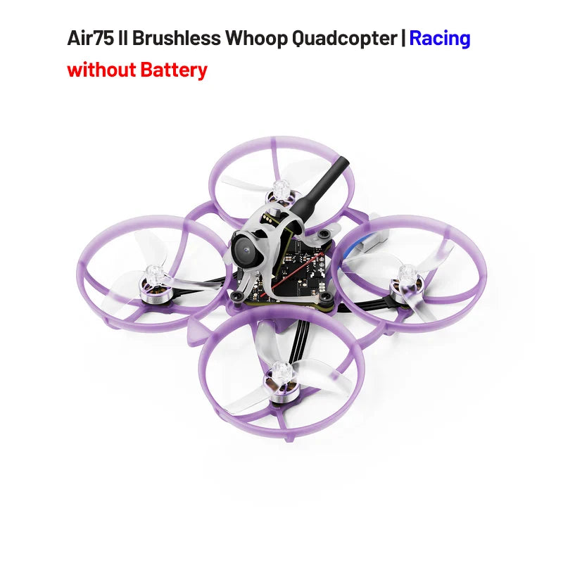 BETAFPV Air75II Brushless Whoop Quadcopter Racing Freestyle Drone ELRS 2.4G Matrix 1S 5IN1 II FC 5.8G 25mw~400mw VTX C03 Camera Wonderful Toyhouse Store