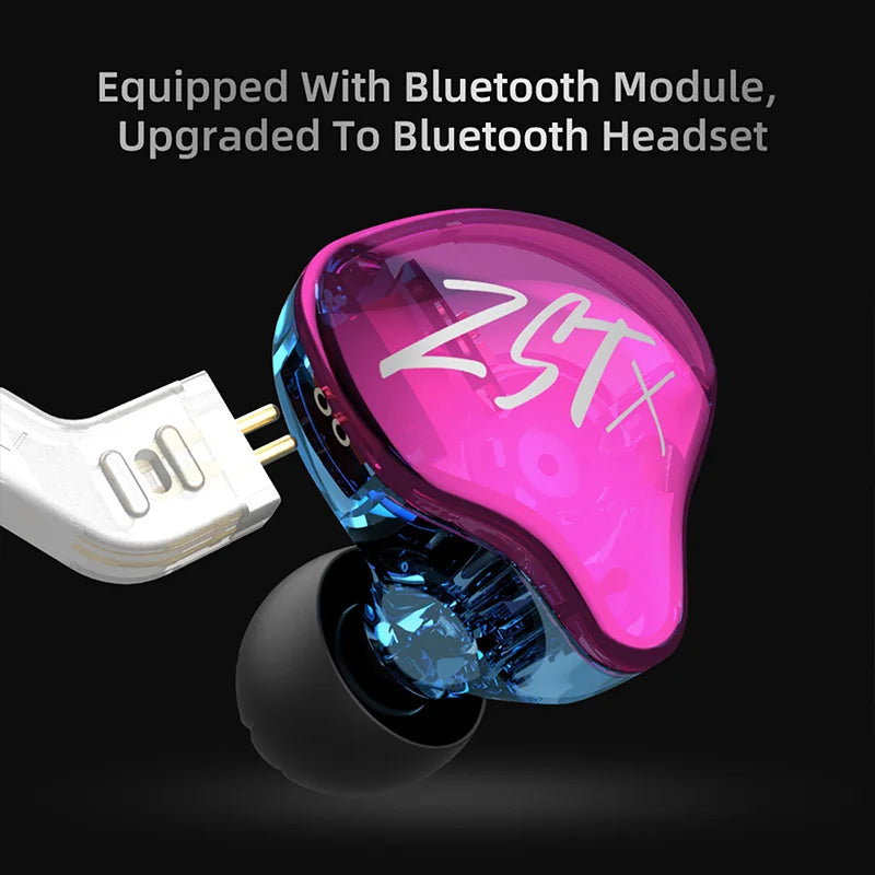 KZ ZST X 1BA 1DD Hybrid technology HIFI In Ear Earphones Bass Earbud Sport Noise Cancelling Headset KZ ZSN pro ZSX ZS10 pro C12 SA-Audio Store