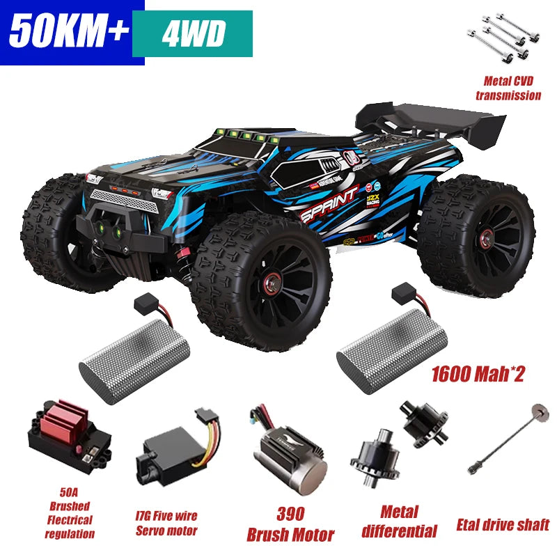 1:16 RC Cars 85KM/H Or 50KM/H 4WD RC Car High Speed Drift Monster 4x4 Truck for Kids vs Wltoys 124017 3s Battery vs SG116 MAX DIEN Official Store