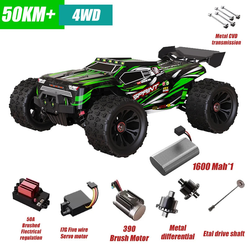 1:16 RC Cars 85KM/H Or 50KM/H 4WD RC Car High Speed Drift Monster 4x4 Truck for Kids vs Wltoys 124017 3s Battery vs SG116 MAX DIEN Official Store