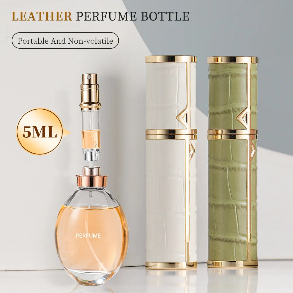 Louischanzl Perfume Atomizer Portable Liquid Cosmetics Containers Traveling 5ml Alcochol Perfume Refillable Bottles Empty Spray Louischanzl Factory Store