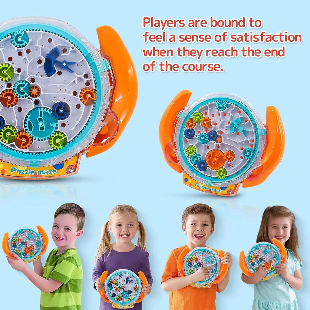 3D Puzzle Funny Gear Labyrinth Disk Gear Balance Ball Maze Super Brain Games Brain Teaser Puzzles Puzzle Educational Toys XDR Official Store