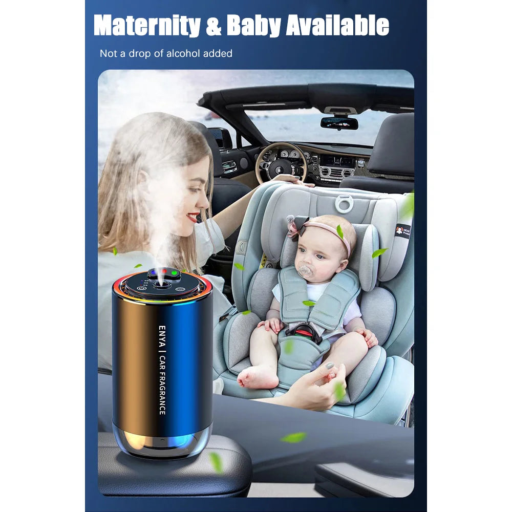 Car Air Freshener RGB Starry Sky Top 3 In 1 Multi-Function Aromatherapy LED Light USB Charger Essential Oil Diffuser Accessories QIYOU TSLA Laneng Factore Store