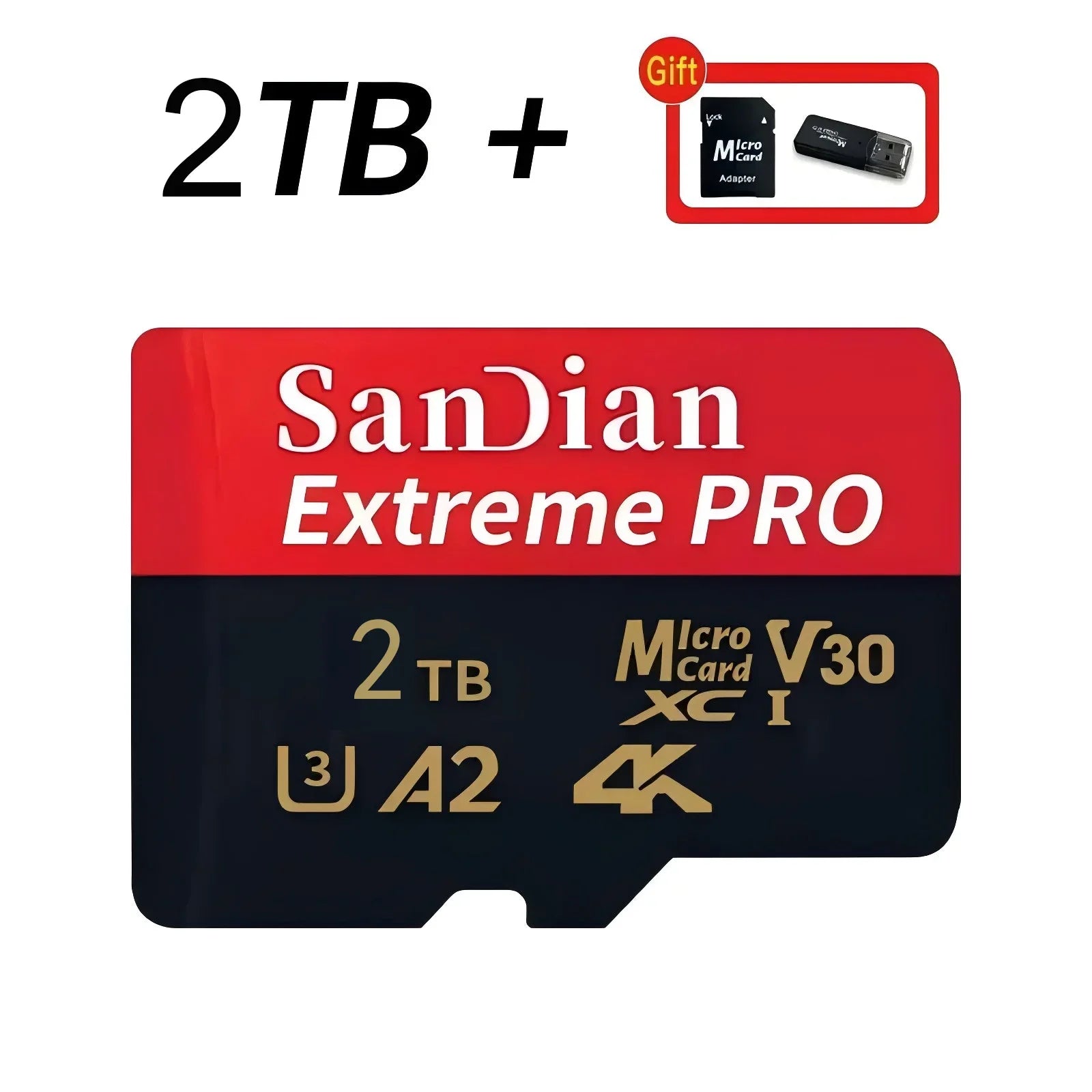 128GB USB Adapter SD Memory Card 256GB High Speed Micro TF Card Class 10 High Capacity for Mobile Phone Laptop PC Camera Mac Shop1105183103 Store