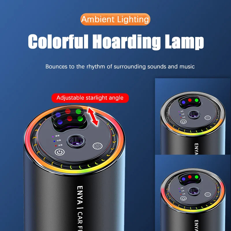 Car Air Freshener RGB Starry Sky Top 3 In 1 Multi-Function Aromatherapy LED Light USB Charger Essential Oil Diffuser Accessories QIYOU TSLA Laneng Factore Store