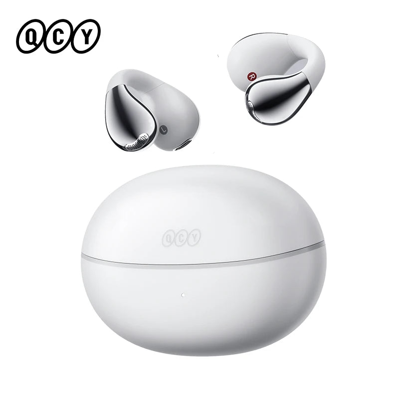 QCY Crossky C30S Clip-On Wireless Earphones Hi-Res LDAC Headphones Bluetooth 6.0 Dual-Magnet Driver Headsets 40H Sports Earbud QCY Factory Store