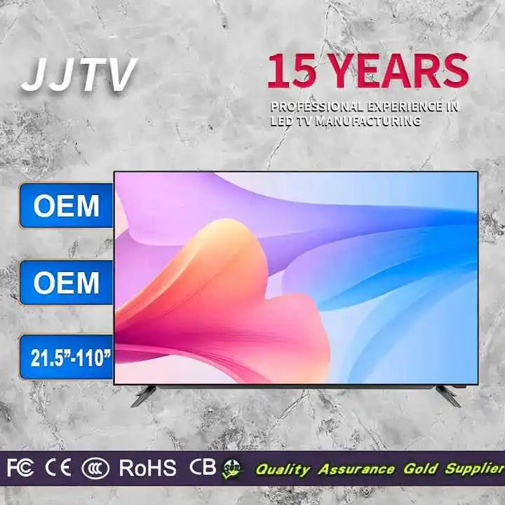 Wholesale Price 4K Android Smart TV 50 55 65 75 85 Inch Custom Logo OEM Unbreakable LED TV HD Definition Roc's Smart Home Appliances Store