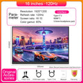 LANLIPU 16inch 120Hz 100%sRGB 1920*1200 IPS VESA Portable Monitor for Xbox/PS4/5/Switch/ Cell Phones/PC/MAC Extention Display LANLIPU Technology Store