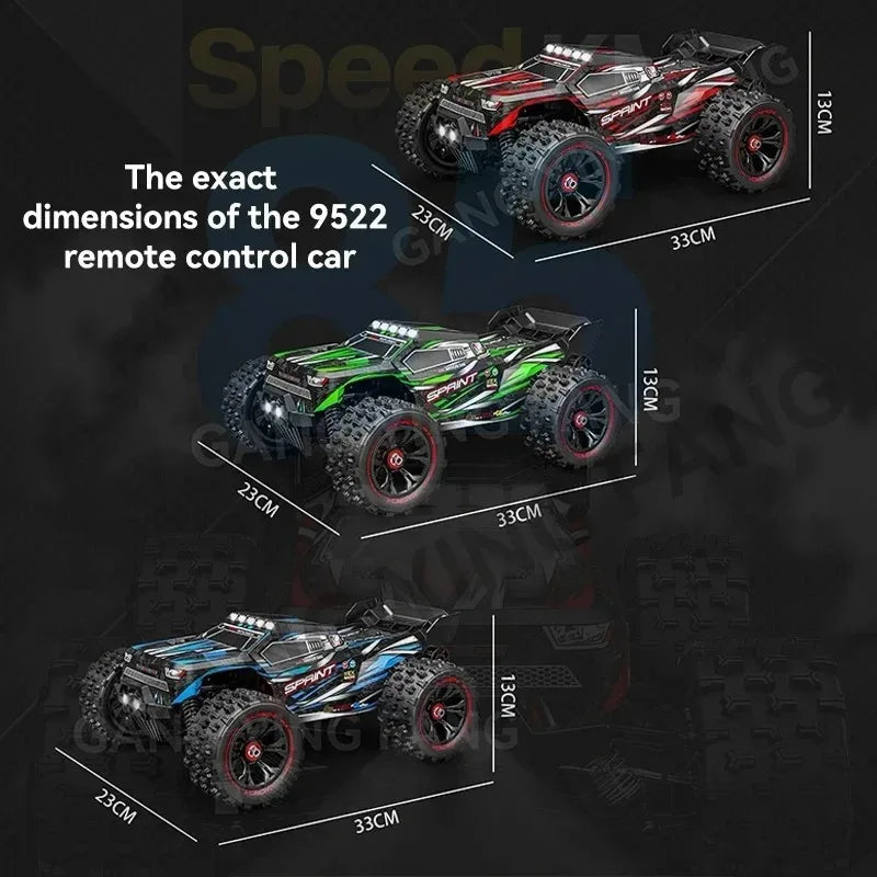 WLtoys 9522 PRO 85KM/H High-speed RC Car Brushless 4WD Drive Off-road Drift 1:16 Professional Racing Car 9522 50KM/H Boy's Toy Gangbi Official Store