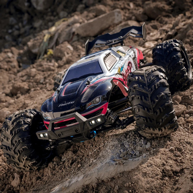 1:16 75KM/H or 50KM/H 4WD RC Car with LED Remote Control Cars High Speed Drift Monster Truck for Kids Vs Wltoys 144001 Toys DISHUO Official Store