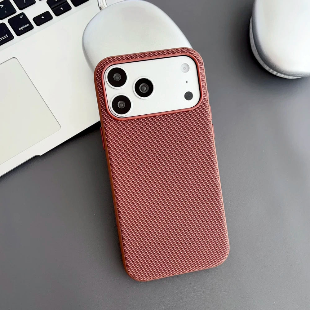 Magnetic TechWoven Phone Case For iPhone 17 16 15 14 13 Pro Max Air Tech Woven For Magsafe Wireless Charging Shockproof Cover Denior 3C Store