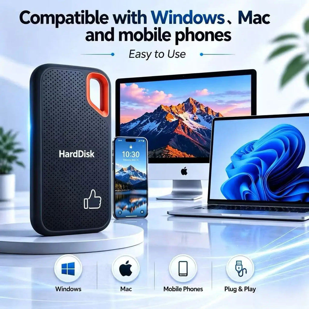 128TBPortable External SSD USB3.2 Type C High Speed Solid State Drive Lightweight Compact Design Perfect For Daily File Backup S Shop1105523463 Store