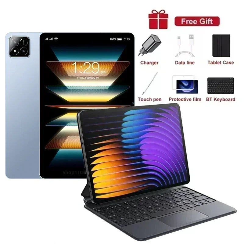 NEW Original Pad 7S Pro 11inch Tablets Android 14 22GB+2TB 12000mAh 5G Dual SIM Bluetooth WiFi HD 4K Screen GPS WPS Tablet PC 5G Global Edition Tablet Store